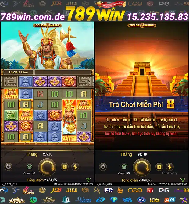 Biểu Tượng Scatter Và Vòng Quay Miễn Phí Golden