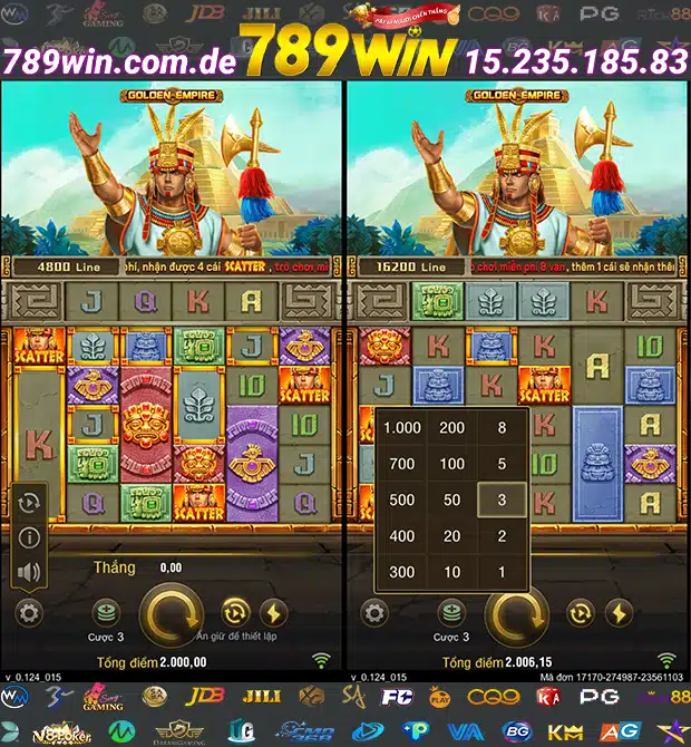 Giao Diện Game Đế Quốc Hoàng Kim JILI