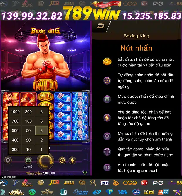 Giao Diện Game Quyền Vương JILI